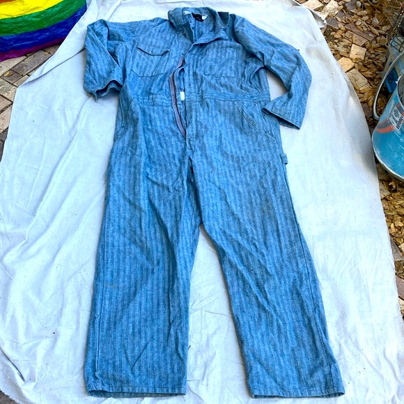 Vintage Pants - Dickies herringbone coveralls vtg XL